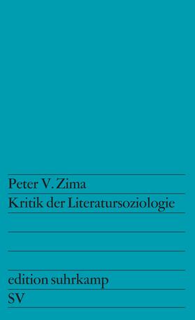 Kritik der Literatursoziologie