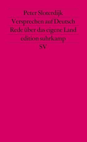 Sloterdijk, P: Versprechen auf Deutsch