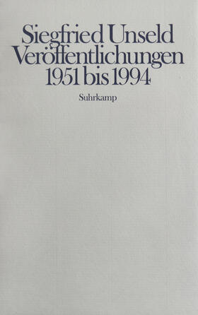 Veröffentlichungen 1951 bis 1994