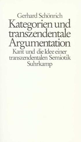 Kategorien und transzendentale Argumentation