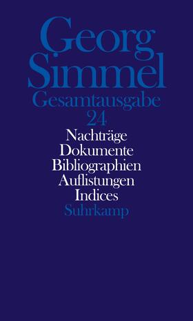 Nachträge. Dokumente. Gesamtbibliographie. Übersichten. Indices