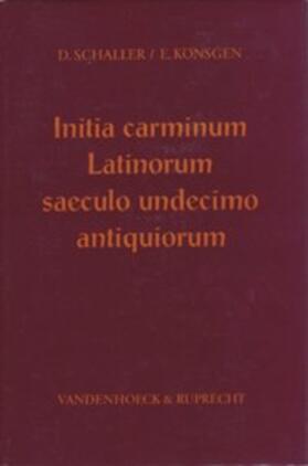Initia carminum Latinorum saeculo undecimo antiquiorum. Supplementband