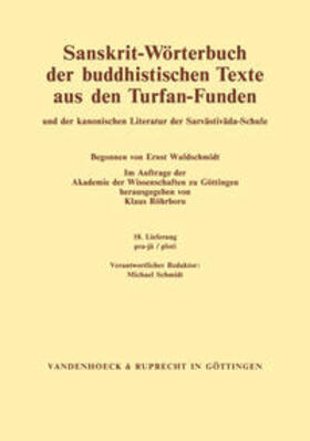 Sanskrit-Wörterbuch der buddhistischen Texte aus den Turfan-