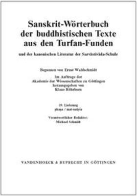 Sanskrit-Wörterbuch der buddhistischen Texte aus den Turfan-