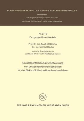 Grundlagenforschung zur Entwicklung von umweltfreundlichen Schlacken für das Elektro-Schlacke-Umschmelzverfahren