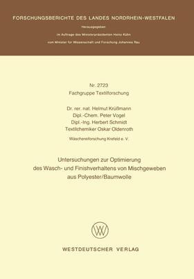 Untersuchungen zur Optimierung des Wasch- und Finishverhaltens von Mischgeweben aus Polyester/Baumwolle