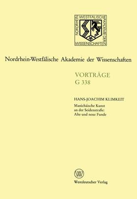 Klimkeit, H: Manichäische Kunst an der Seidenstraße: Alte un