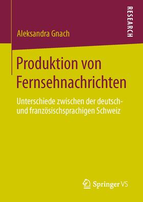 Produktion von Fernsehnachrichten