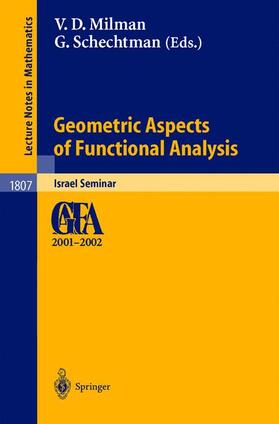 Geometric Aspects of Functional Analysis