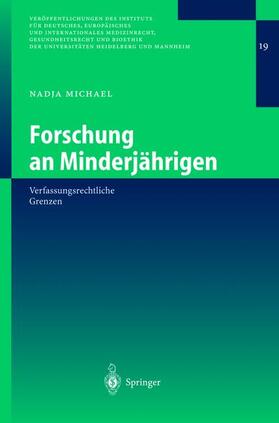 Forschung an Minderjährigen