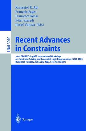 Recent Advances in Constraints