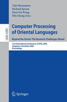 Computer Processing of Oriental Languages. Beyond the Orient: The Research Challenges Ahead