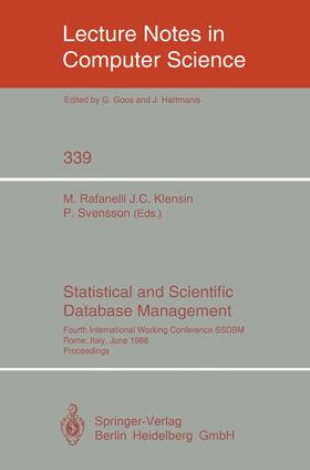 Statistical and Scientific Database Management