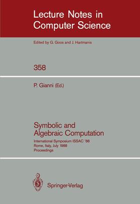 Symbolic and Algebraic Computation