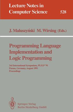 Programming Language Implementation and Logic Programming
