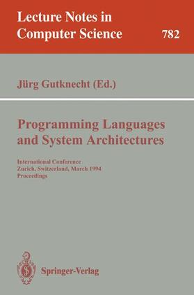 Programming Languages and System Architectures