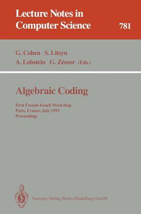 Algebraic Coding