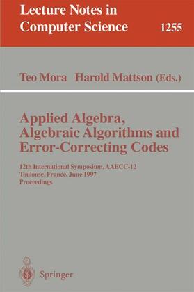 Applied Algebra, Algebraic Algorithms and Error-Correcting Codes