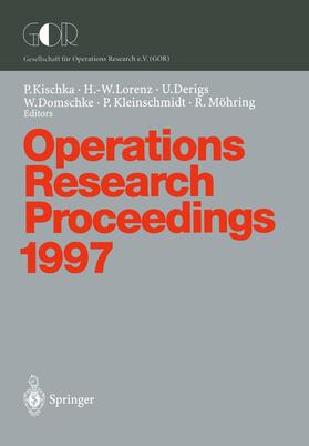 Operations Research Proceedings 1997