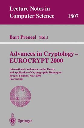 Advances in Cryptology ¿ EUROCRYPT 2000