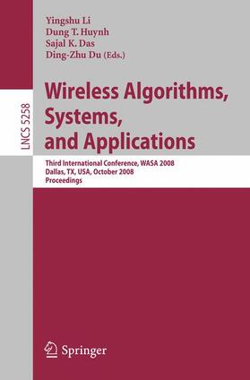 Wireless Algorithms, Systems, and Applications