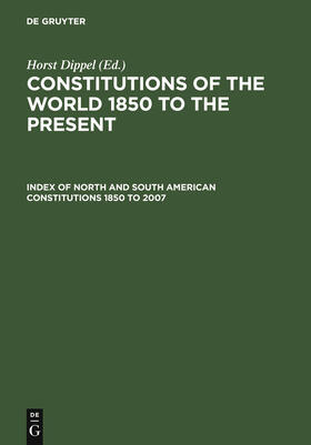 Index of North and South American Constitutions 1850 to 2007