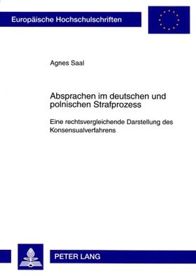 Absprachen im deutschen und polnischen Strafprozess