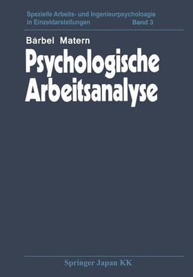 Psychologische Arbeitsanalyse