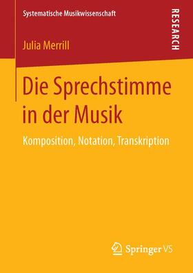 Die Sprechstimme in der Musik