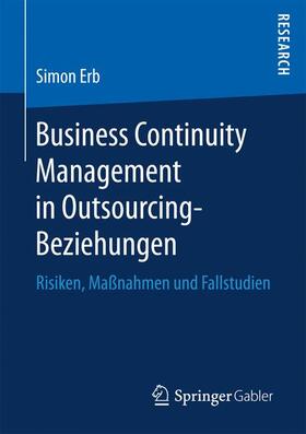 Business Continuity Management in Outsourcing-Beziehungen