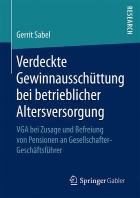 Verdeckte Gewinnausschüttung bei betrieblicher Altersversorgung