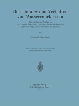 Berechnung und Verhalten von Wasserrohrkesseln