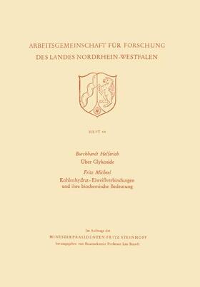 Über Glykoside. Kohlenhydrat-Eiweißverbindungen und ihre biochemische Bedeutung