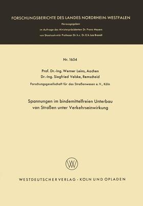 Spannungen im bindemittelfreien Unterbau von Straßen unter Verkehrseinwirkung