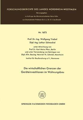 Die wirtschaftlichen Grenzen der Geräteinvestitionen im Wohnungsbau