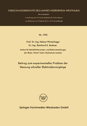 Beitrag zum experimentellen Problem der Messung schneller Elektrodenvorgänge