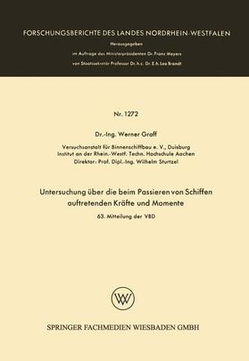 Untersuchung über die beim Passieren von Schiffen auftretenden Kräfte und Momente