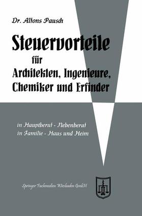 Steuervorteile für Architekten, Ingenieure, Chemiker und Erfinder