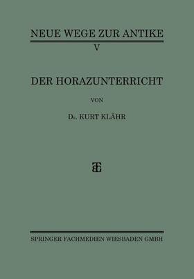 Der Horazunterricht