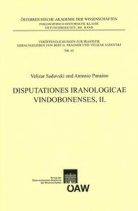 Disputationes Iranologicae Vindobonenses, II.