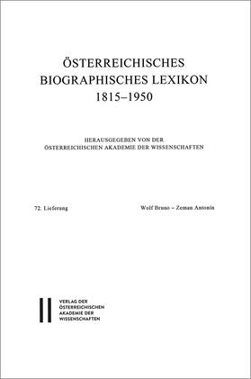 Österreichisches Biographisches Lexikon 1815-1950 / Österrei