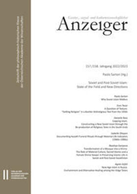 Geistes-, sozial- und kulturwissenschaftlicher Anzeiger - Zeitschrift der philosophisch-historischen Klasse der Österreichischen Akademie der Wissenschaften, 157./158. Jahrgang (2022/2023)