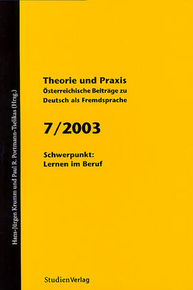 Theorie und Praxis - Österreichische Beiträge zu Deutsch als Fremdsprache 7, 2003