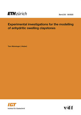 Experimental investigations for the modelling of anhydritic swelling claystones