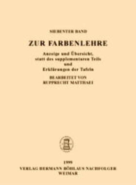 Goethe. Die Schriften zur Naturwissenschaft (Leopoldina)
