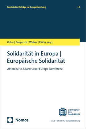 Solidarität in Europa - Europäische Solidarität