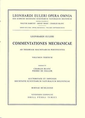 Commentationes mechanicae ad theoriam machinarum pertinentes 2nd part