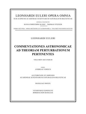 Commentationes astronomicae ad theoriam perturbationum pertinentes 2nd part