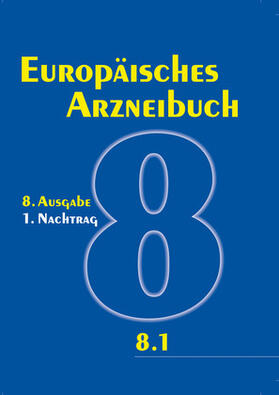 Europäisches Arzneibuch 8. Ausgabe, 1. Nachtrag