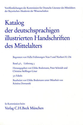 Katalog der deutschsprachigen illustrierten Handschriften des Mittelalters